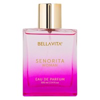 PERFUME BELLAVITA SENORITA MUJER AROMA FLORAL AFRUTADO NOTAS GRANADA MENTA